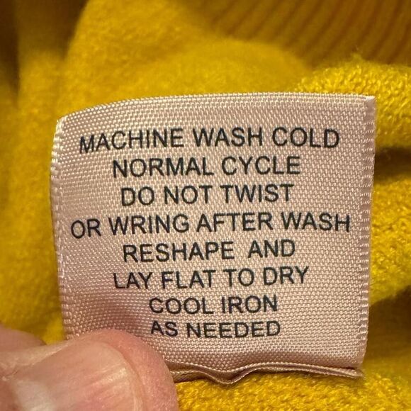 Philosophy Republic Clothing Women’s XL Gold Yellow Hooded Sweater Pullover Knit - Picture 5 of 5